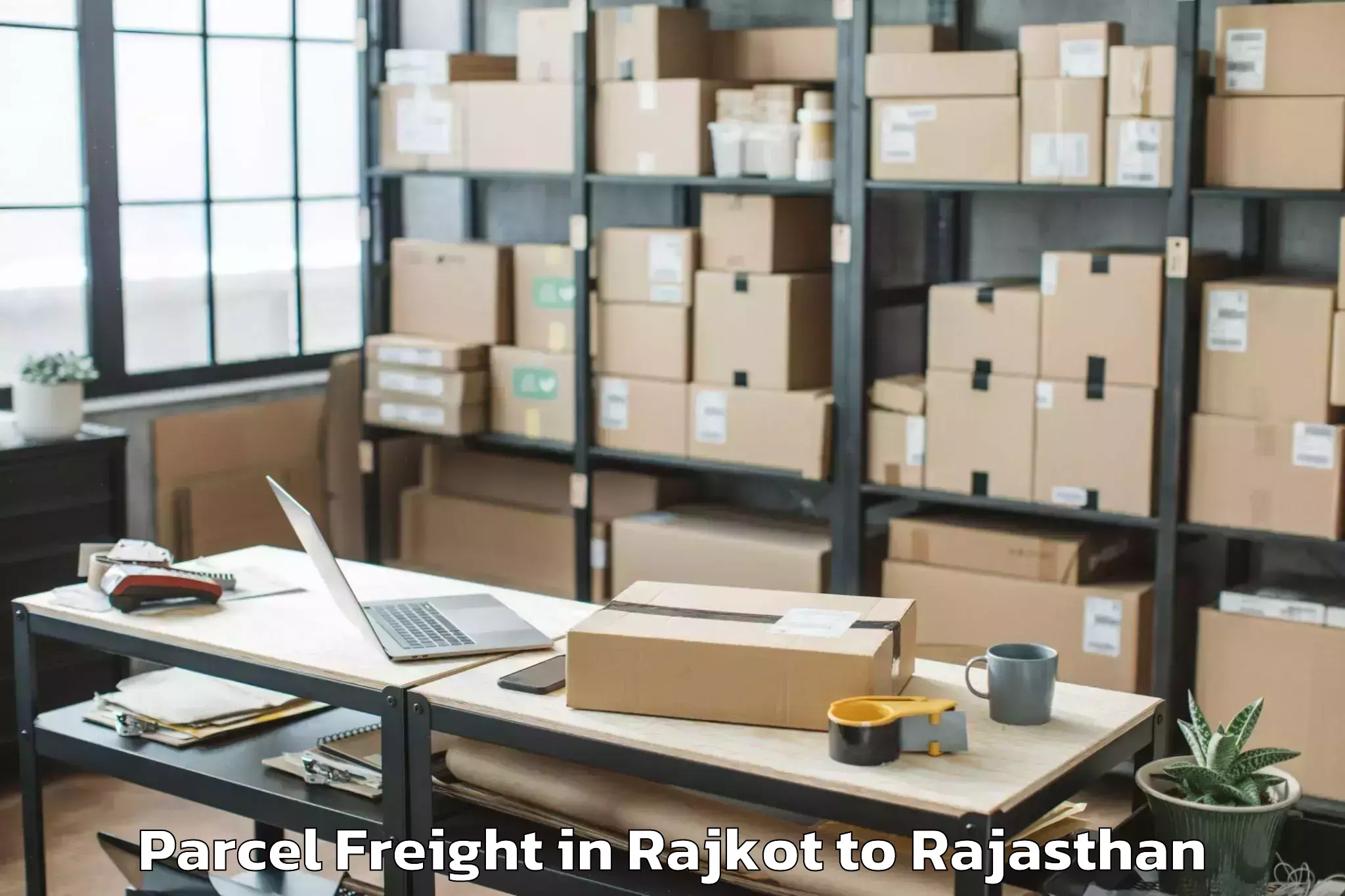 Hassle-Free Rajkot to Beawar Parcel Freight